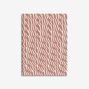 Linen Covered Wave 2 Nude Notebook