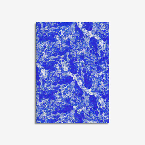 Linen Covered Glacier 3 Royal Blue Notebook