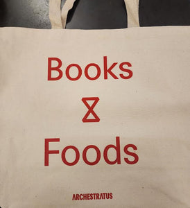 Books + Foods Tote Bag (RED)