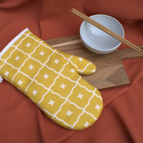 Ding Ding Yellow Padma Oven Mitt
