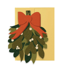 Mistletoe Holiday - Die Cut Card