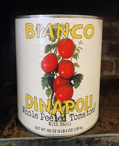 Bianco DiNapoli Whole Peeled Tomatoes with Basil, 102 oz