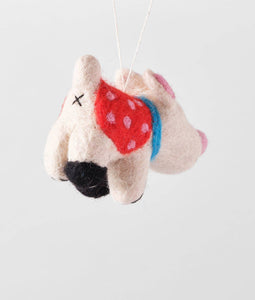 'Luna' Hanging Felt Ornament