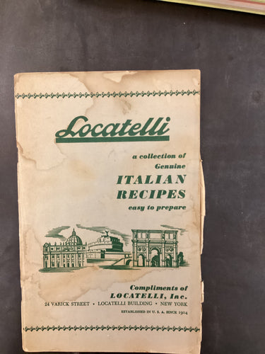 Locatelli A Collection of Genuine Italian Recipes Easy to Prepare