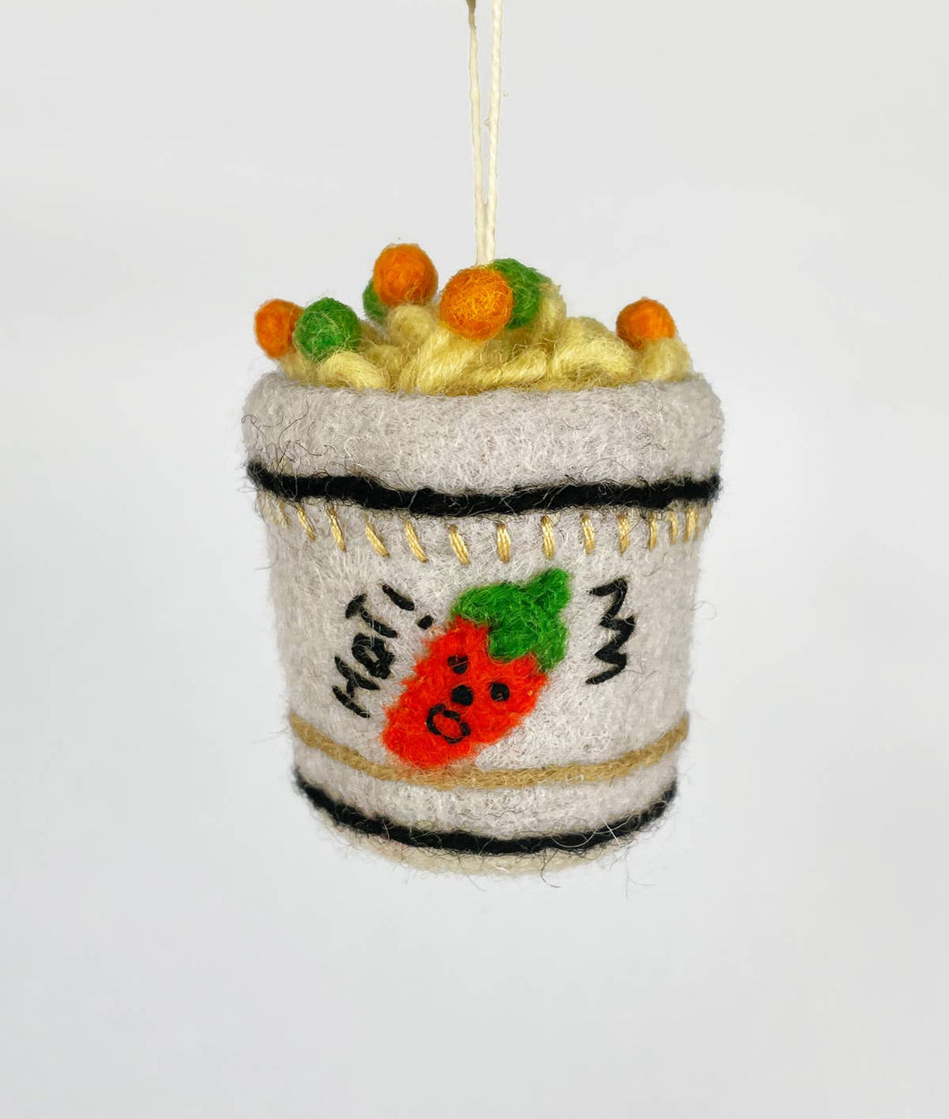 'Cup Noodle' Hanging Felt Ornament