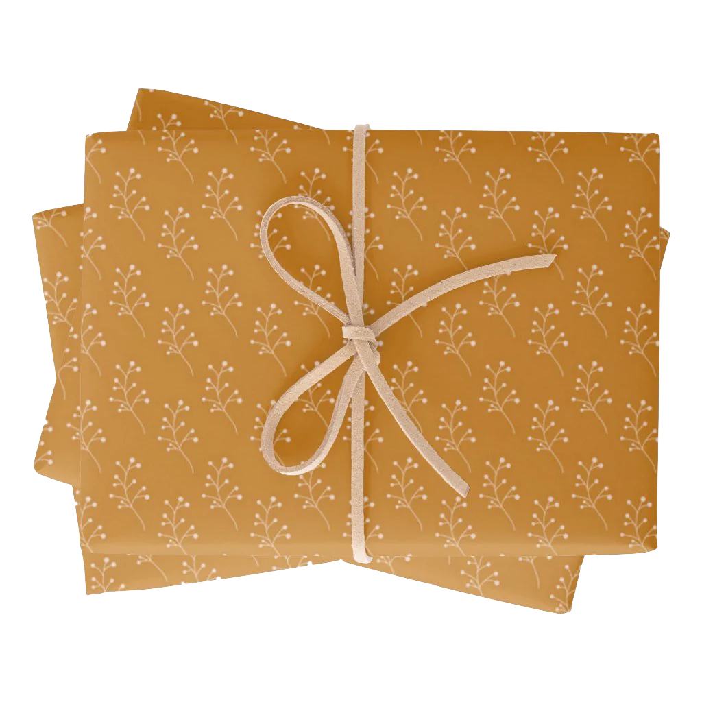 Harvest Gold Gift Wrap