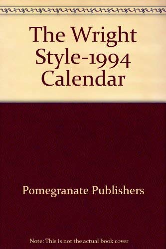 The Wright Style: 1994 Engagement Calendar