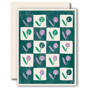 Lilac Circle Floral Card