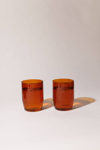 12 oz Amber Glass Set