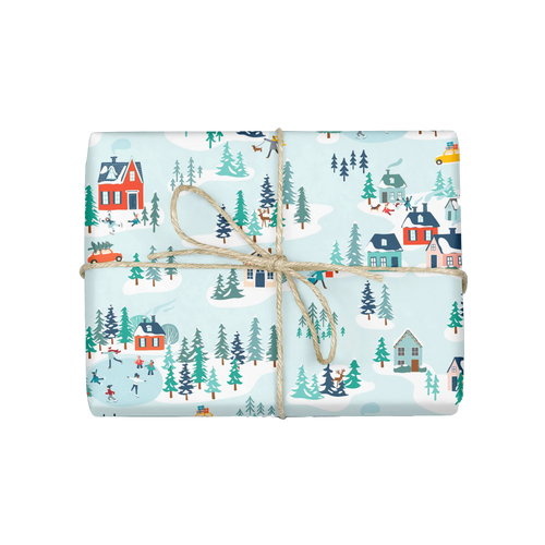 WINTER VILLAGE Gift Wrap (ROLL)