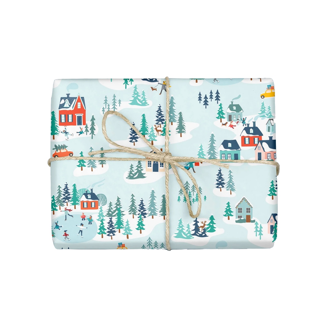 WINTER VILLAGE Gift Wrap (ROLL)