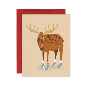 Bas de Laine (Moose in Socks) Card