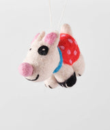 'Luna' Hanging Felt Ornament