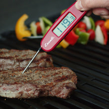 Escali Compact Folding Digital Thermometer: Red
