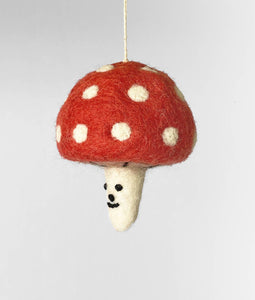 'Mushroom' Hanging Felt Ornament