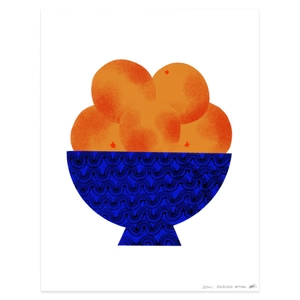 Orange Bowl Art Print