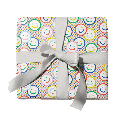 Check Yr Smile, Smiley Face Checkerboard Wrap Roll