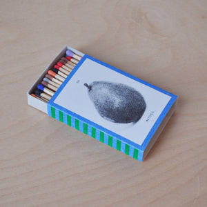 "Pear" Risograph Printed Matchbox
