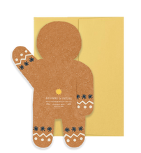Gingerbread Man Holiday - Die Cut Card