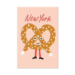 Pretzel Postcard