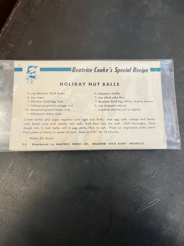 Beatrice Cooke's Special Recipe Cards