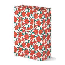 MODERN POINSETTIA GIFT BAG