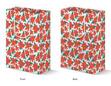 MODERN POINSETTIA GIFT BAG