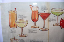 A framed vintage cocktail poster of unknown origin (circa 1970)