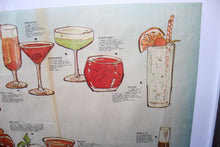 A framed vintage cocktail poster of unknown origin (circa 1970)