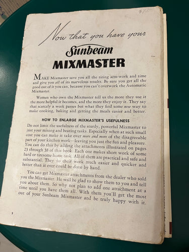 Sunbeam Mixmaster