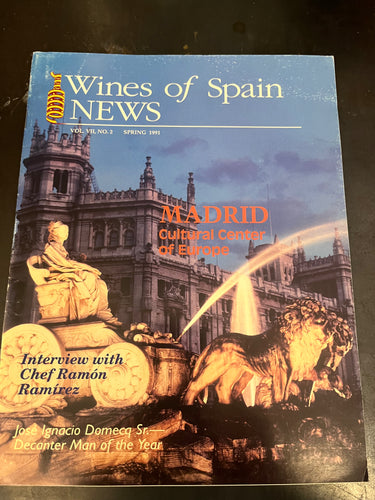 Wines of Spain News Vol VII,  No. 2 Spring 1991