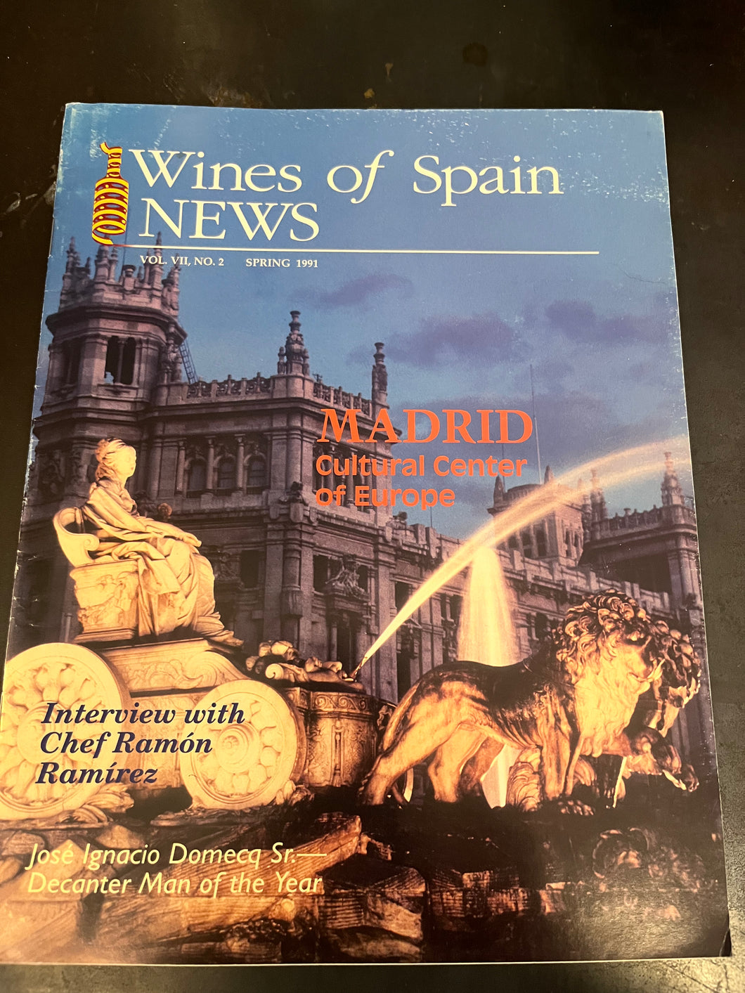 Wines of Spain News Vol VII,  No. 2 Spring 1991