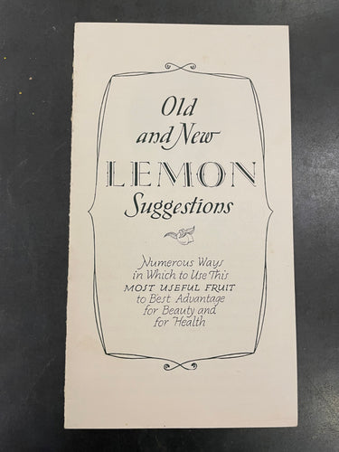 Old and New Lemon Suggestions