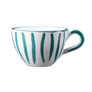 Aqua Green Bistro Tea Cup / mug