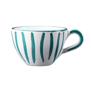 Aqua Green Bistro Tea Cup