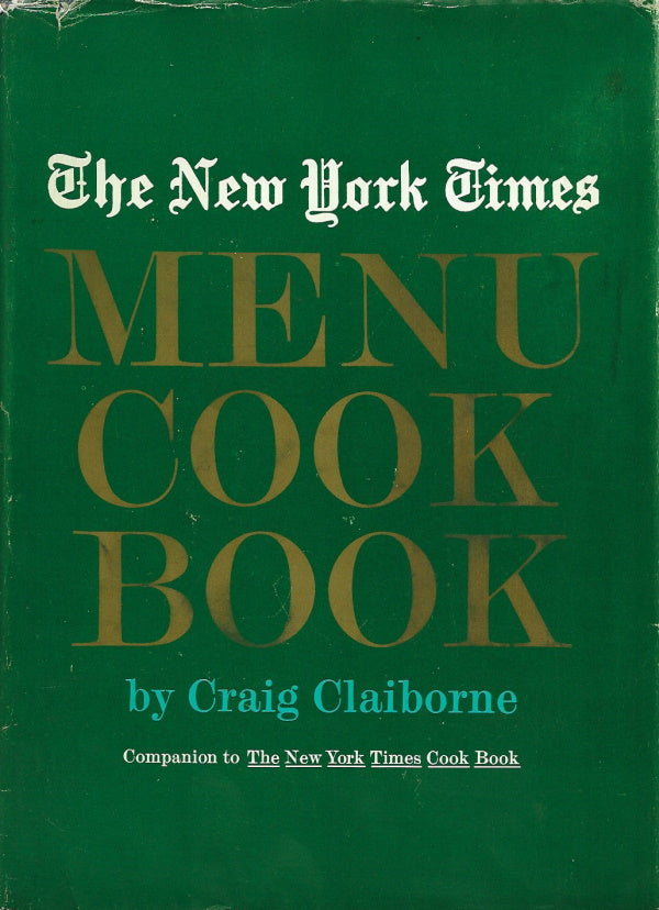 The New York Times Menu Cook Book by Craig Claiborne (with dust jacket)