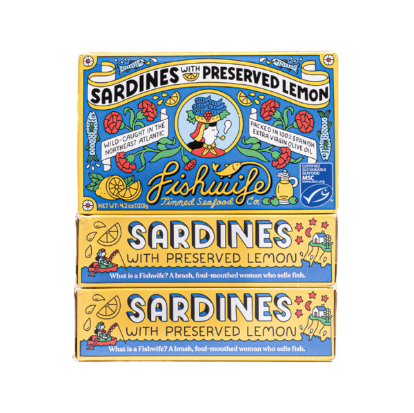 Fishwife Sardines with Preserved Lemon
