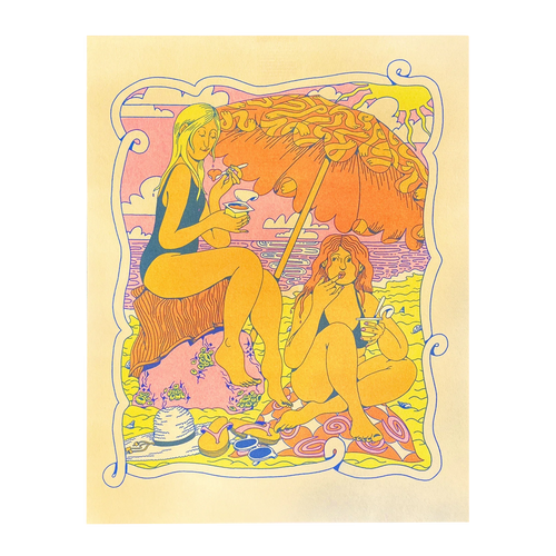 Pudding on the Beach Print