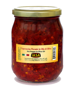 Hot Pepper Crushed in Oil, 540 g, IASA
