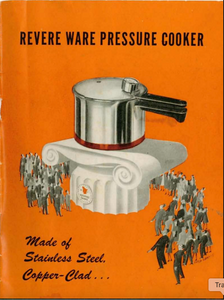 Revere Ware Pressure Cooker Manual 1946