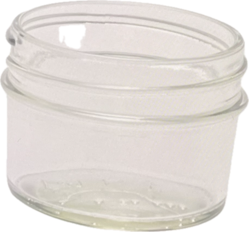 Clear Glass Mason Jar, Regular Mouth, w/ No Lid, 4 oz