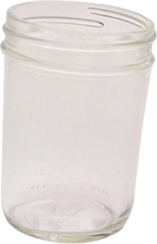 Clear Glass Mason Jar, Regular Mouth, w/ No Lid, 8 oz