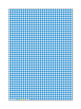 BLUE GINGHAM CHECK Gift Wrap Sheets