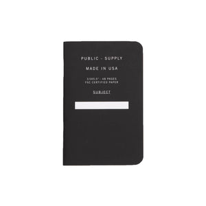 3.5X5.5" - Pocket Notebook - Soft Cover - Black: Ruled
