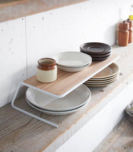 Dish Riser - Large - Steel + Wood