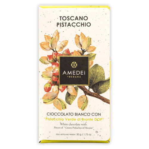 Amedei White Milk Chocolate with Pistachios 29%