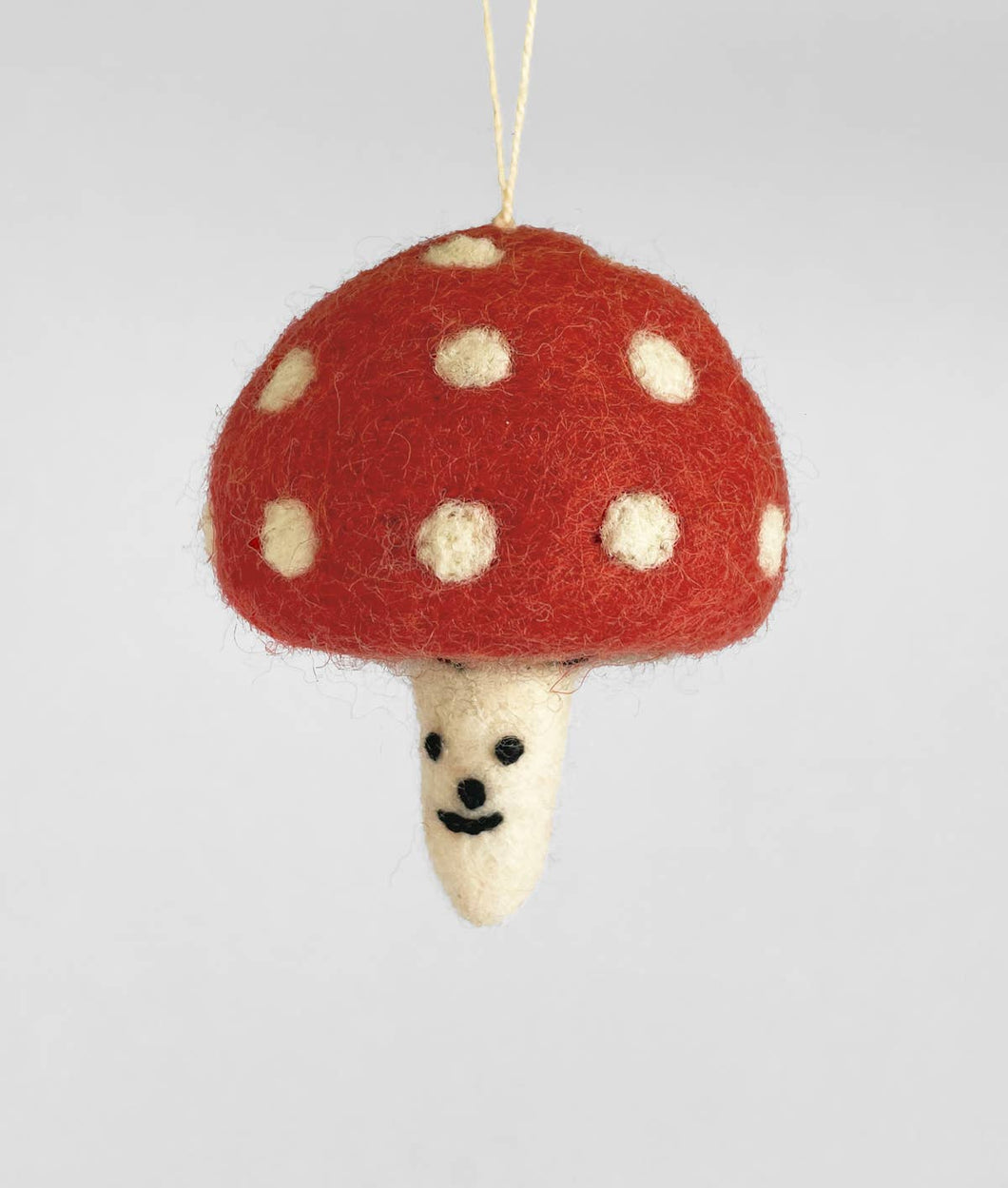 'Mushroom' Hanging Felt Ornament