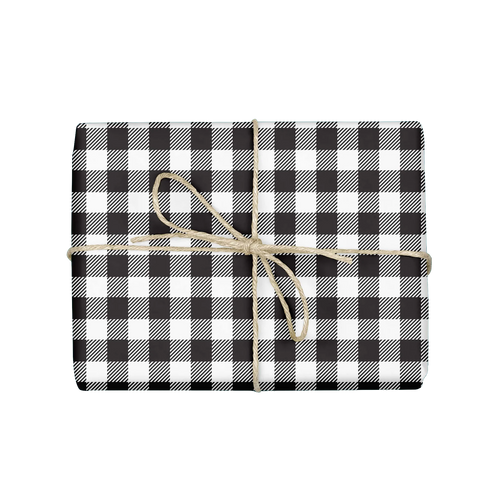Buffalo Gift Wrap--Black