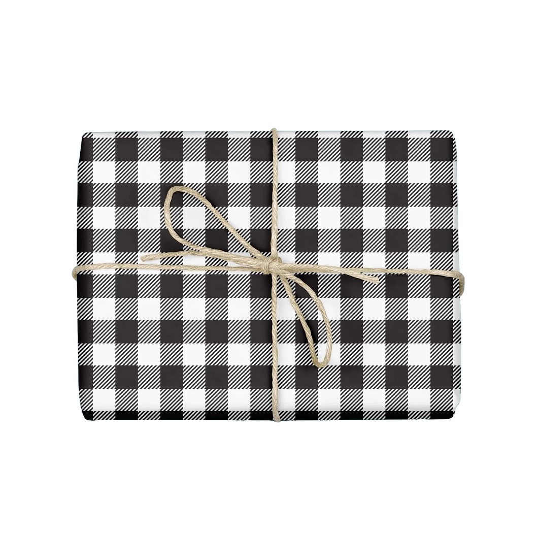 Buffalo Gift Wrap--Black