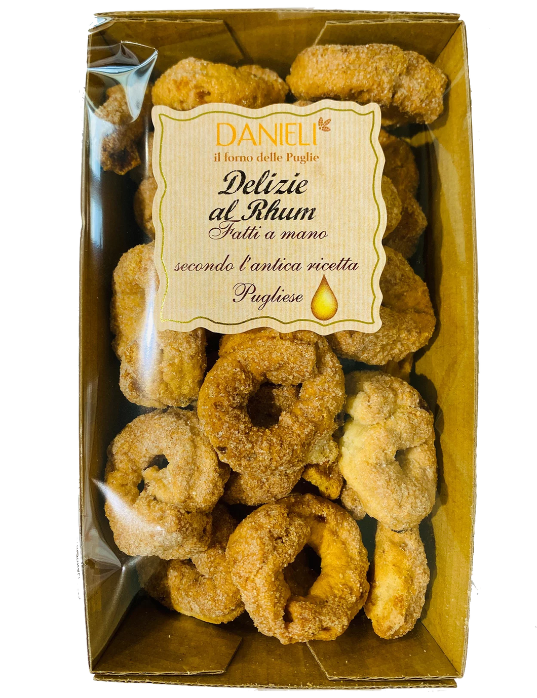 Delizie al Rhum / Taralli Cookies with Rum & Hazelnut Praline